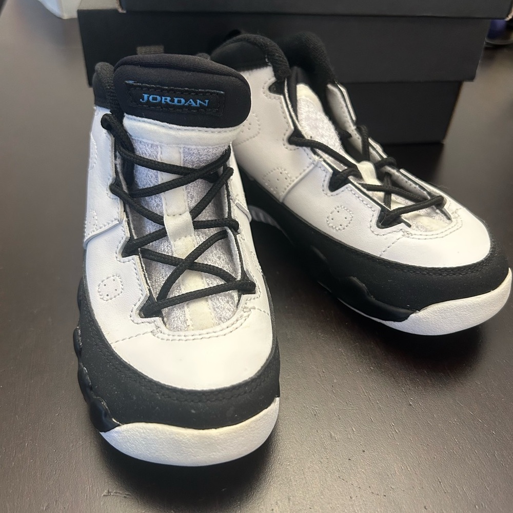 Jordan Kids' Black and White Sneakers